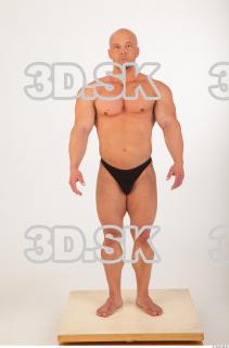 Whole body modeling swim suit photo reference of Sebastian 0008